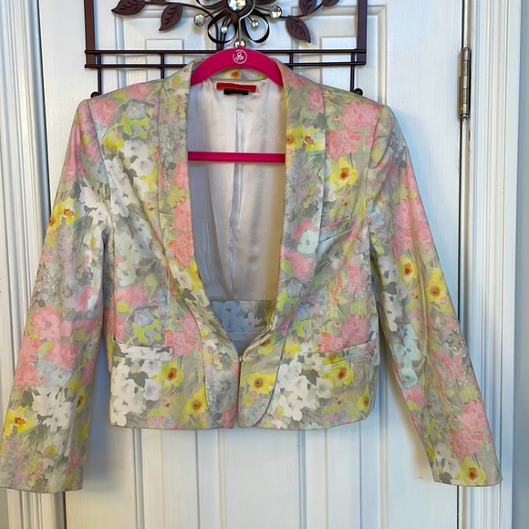 Alice + Olivia Jackets & Coats Alice Olivia Pastel Floral Jacket